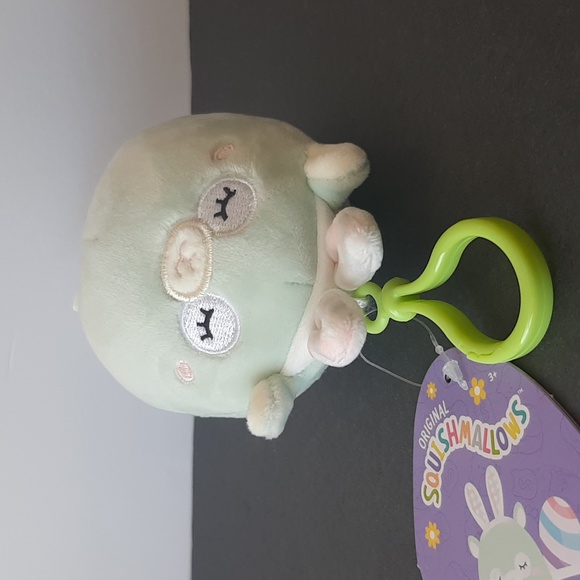Squishmallows Miley Llama Clip-On Green 3.5" Bunny Ears Plush Stuffed Animal Toy - Picture 6 of 11